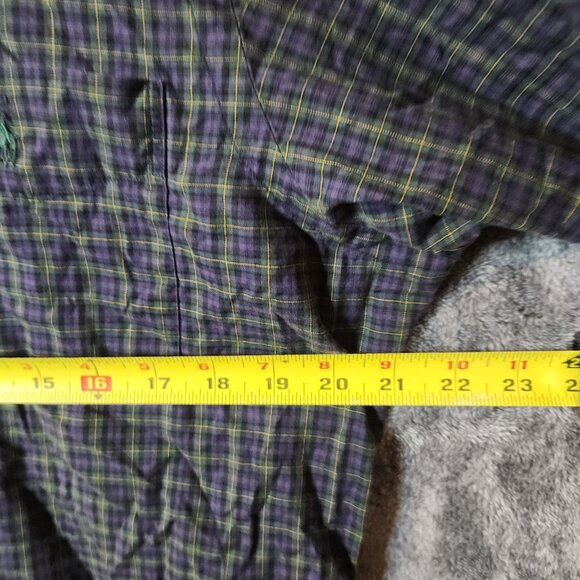 Polo Ralph Lauren Button Down Shirt Mens M Plaid Pony Long Sleeve Checkered EUC - Picture 8 of 9